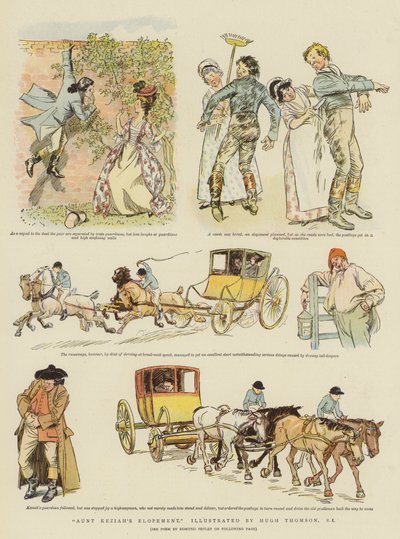 ケジアおばさんの家出（クロモリト） 作： Hugh Thomson